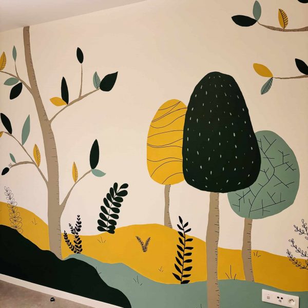 fresque murale chambre enfant