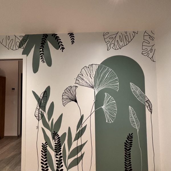 Fresque murale cabinet bien-être