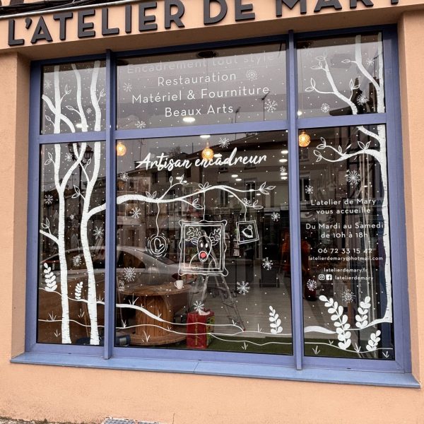 Décor de vitrine évènement Châlons